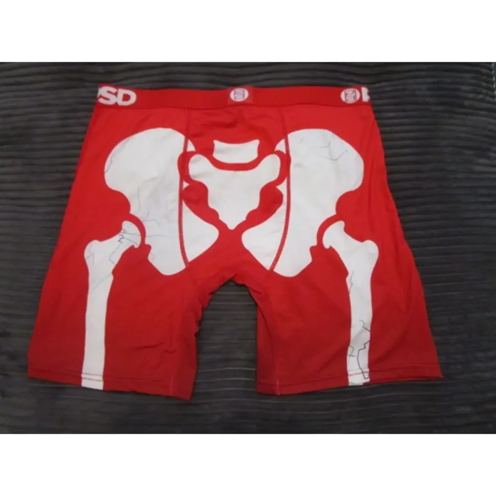 PSD Snapped X-Ray Pelvis Red Men's XL Underwear Boxer Briefs